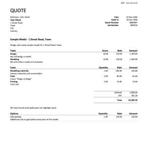WorkflowMax Custom Quote