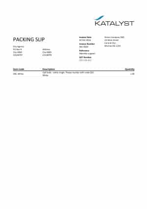 Xero Custom Template - Dual Packing Slip and Invoice